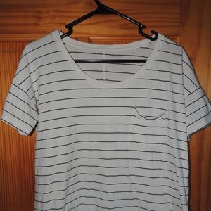 Stripe Loose Fitting Tee